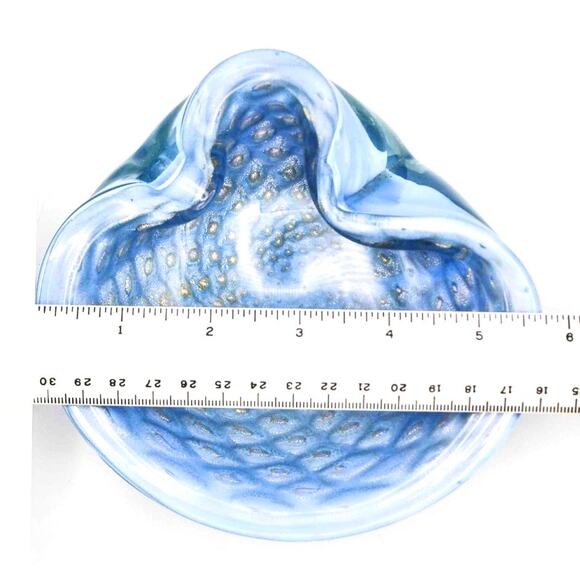 ~Alfredo Barbini Murano Glass Bullicante Bowl/Vide Poche~ - Picture 5 of 5